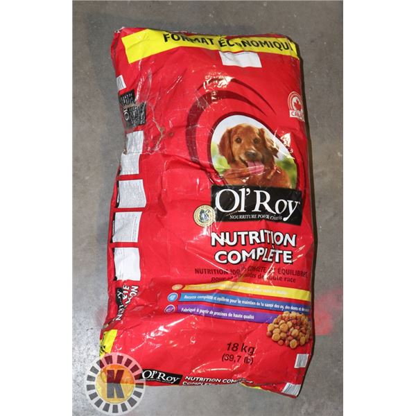18KG BAG OF OL' ROY DOG FOOD