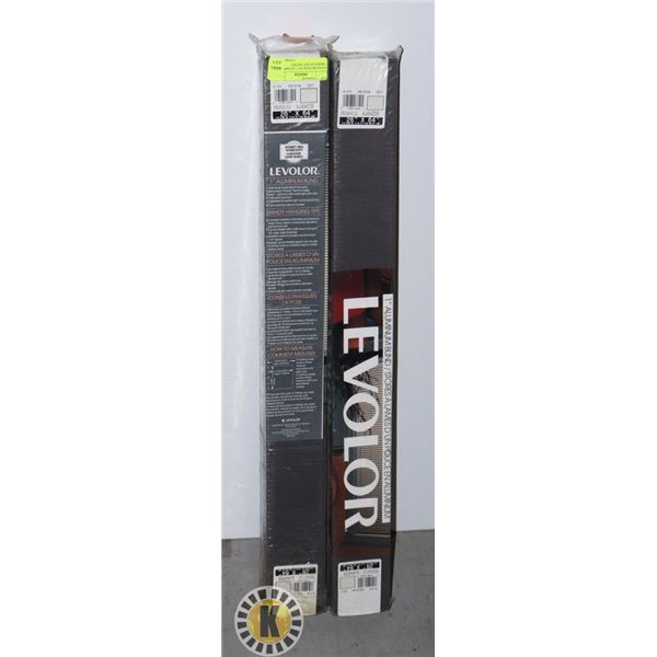 LEVOLOR PACK OF 2  ALUMINUM 1"BLIND 26"X64" INCHES