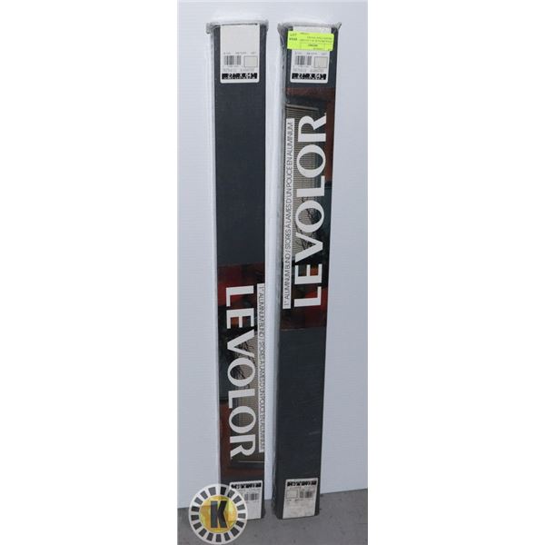 LEVOLOR PACK OF 2 ALUMINUM 1"BLIND 27X64" INCHES