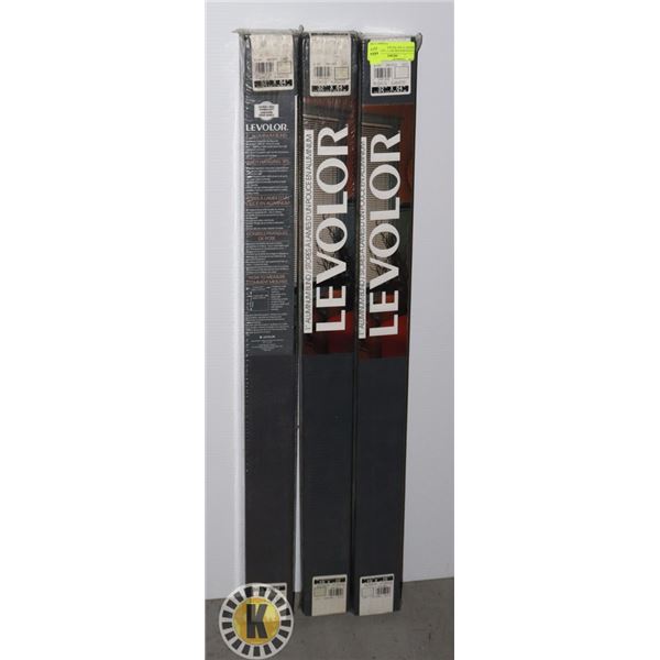 LEVOLOR PACK OF 3 1" ALUMINUM BLIND 32"X64" INCHES