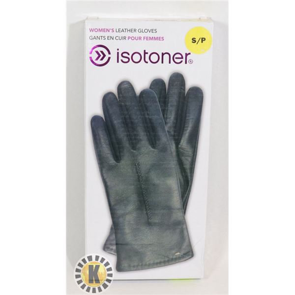 ISOTONER WOMENS LEATHER GLOVES