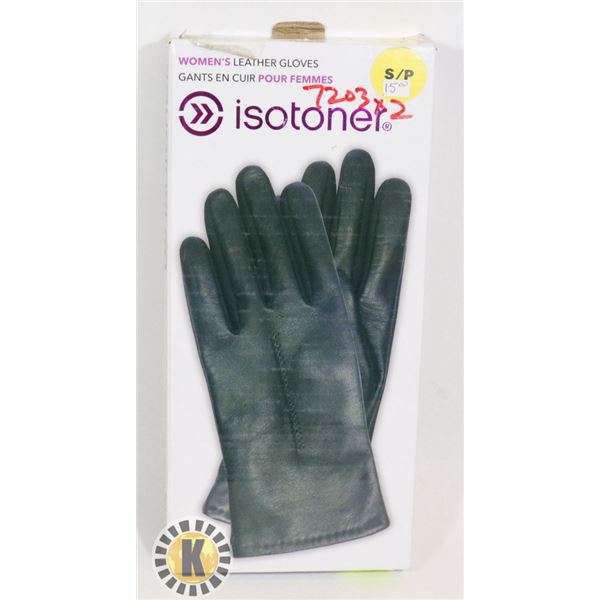 ISOTONER WOMENS LEATHER GLOVES