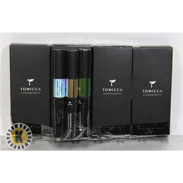 FOUR 3 PACKS OF TOMICCA AIR CUTION MAGIC POWDER