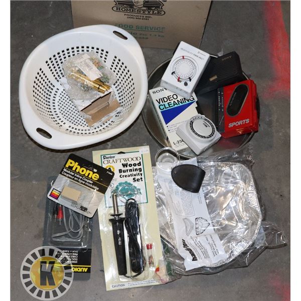 METAL COOKING TINS OTHER ASSORTED ITEMS