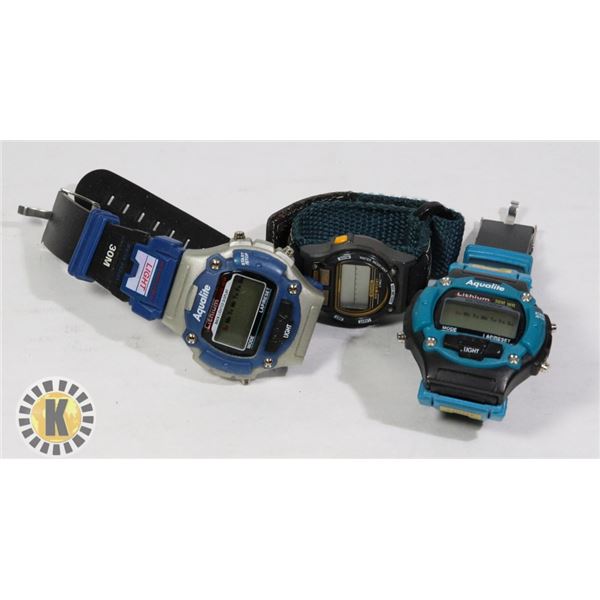 AQUALITE AND TIMEX IRONMAN WATCHES
