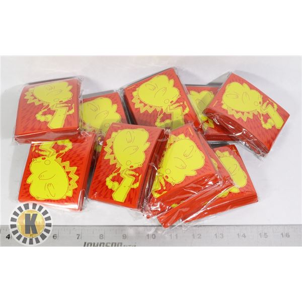 x10 POKEMON THEMED CARDS SLEEVES, NEW