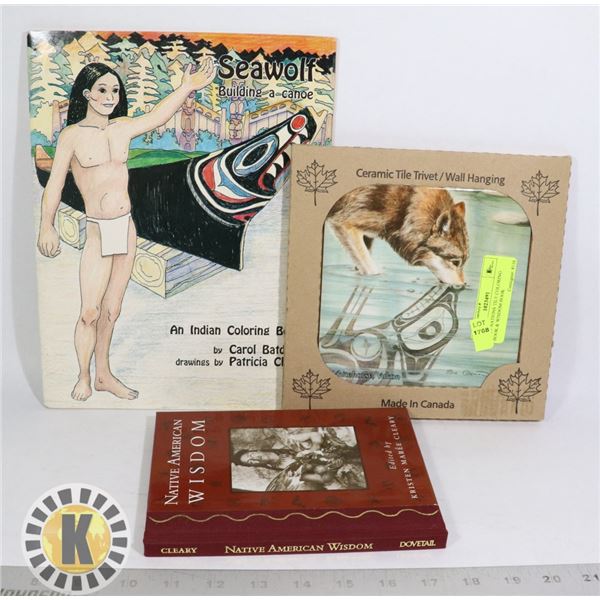 FIRST NATIONS TILE COLORING BOOK & WISDOM BOOK