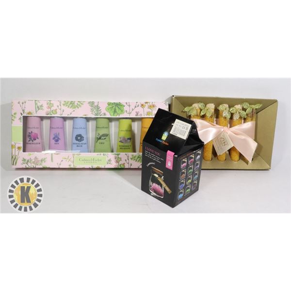 CRABTREE & EVELYN HAND THERAPY,WISH FLOWER, SALTS