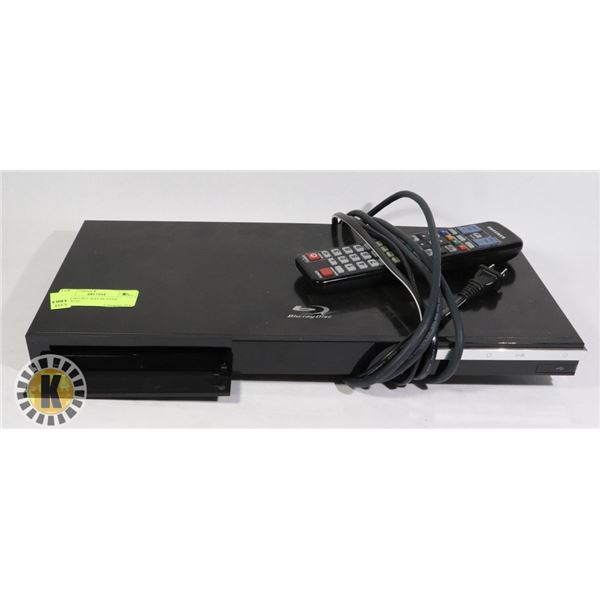 SAMSUNG BLU RAY PLAYER W/REMOTE