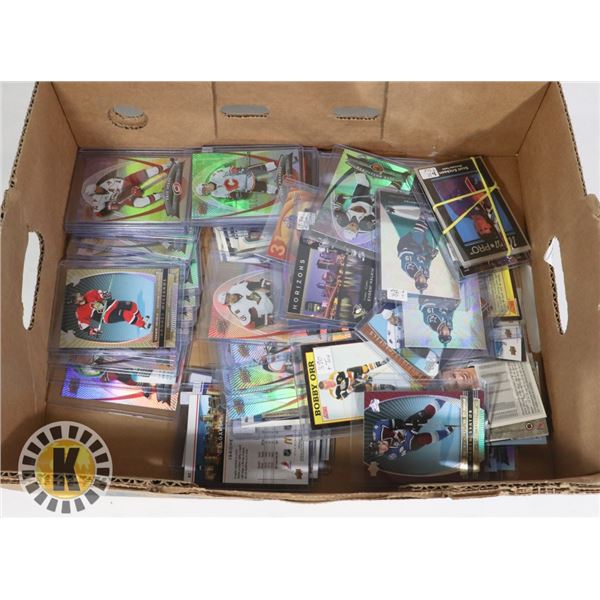 FLAT  LOOSE HARDS CASE HOCKEY CARDS