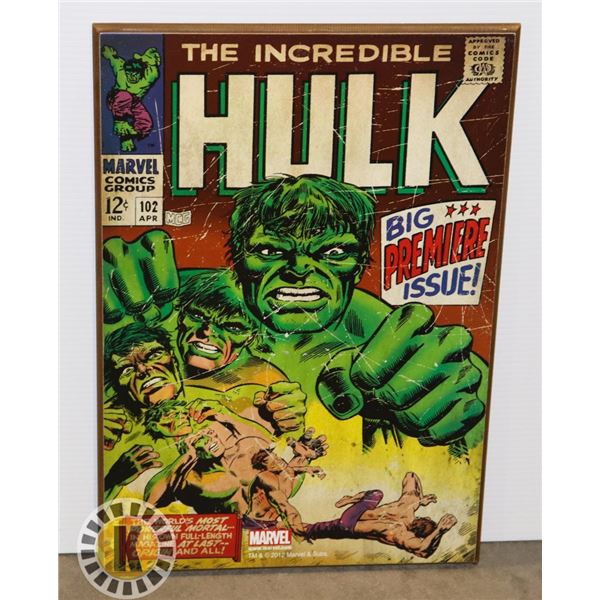 MARVEL COMICS HULK PICTURE 12 X 18