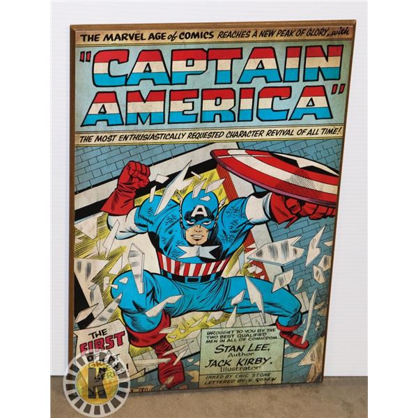 MARVEL COMICS CAPTAIN AMERICA PICTURE 12 X 18