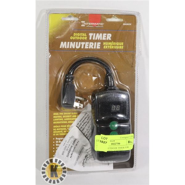 DIGITAL OUTDOOR TIMER FOR SECURITY AND LIGHTING