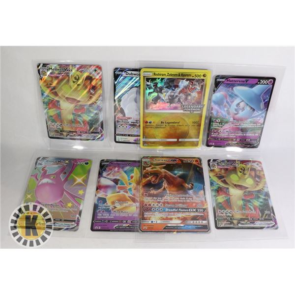 x8 POKEMON JUMBO COLLECTORS CARDS, NEW