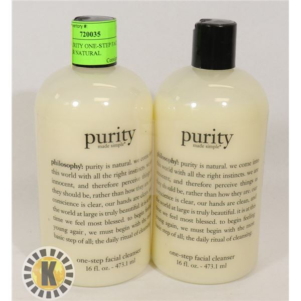 2PK OF PURITY ONE-STEP FACIAL CLEANSER NATURAL