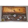 Image 1 : TAP AND DIE SET IN A WOODEN CASE