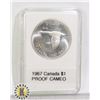 Image 1 : CAN. 1967 CENTENNIAL SILVER $1, PROOF CAMEO