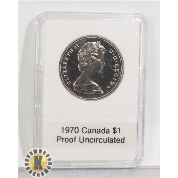CAN. 1970 SILVER $1, PROOF