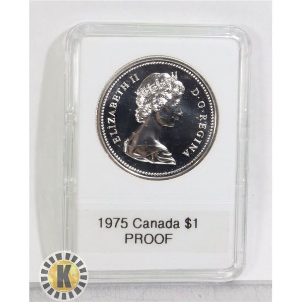 CAN. 1975 CANADA $1, PROOF CAMEO