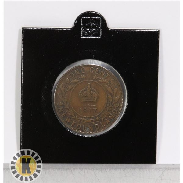 1917 NEWFOUNDLAND LARGE CENT GEORGE V