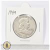 Image 1 : 1949 SILVER USA FRANKLIN 50 CENTS COIN