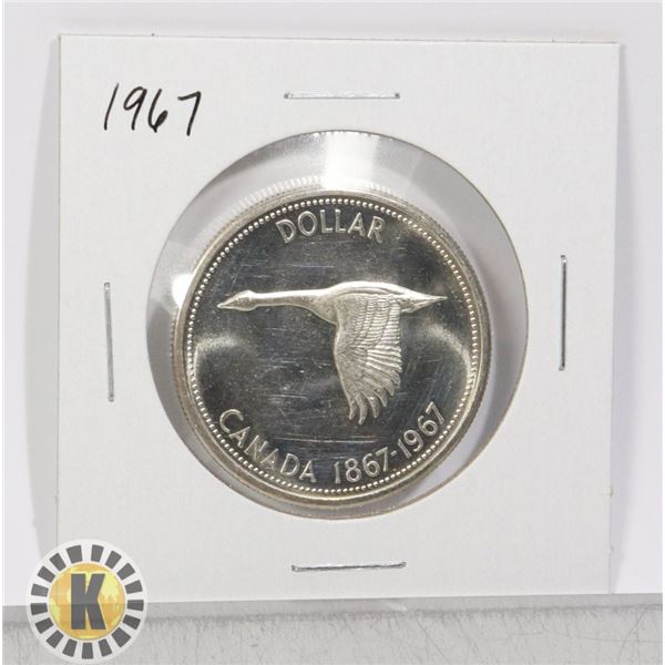 1967 SILVER CANADA $1 DOLLAR COIN