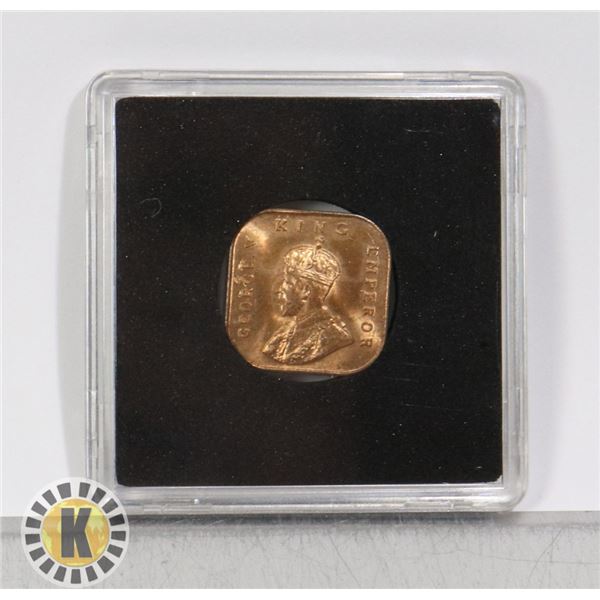 MINTSTATE 1932 STRAITS SETTLEMENTS 1/2 CENT