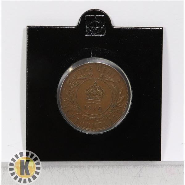 1929 NEWFOUNDLAND LARGE CENT GEORGE V