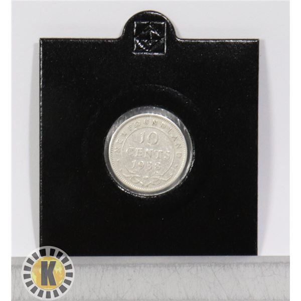 FIRST YEAR GEORGE VI NFL SILVER 10 CENT