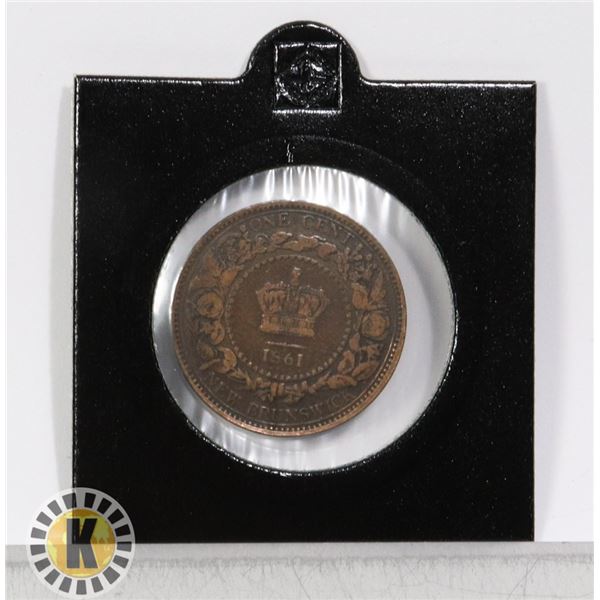 1861 NEW BRUNSWICK VICTORIAN LARGE CENT