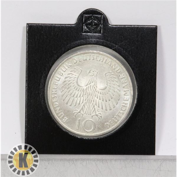 1972 GERMANY MUNICH OLYMPICS SILVER 10 MARK