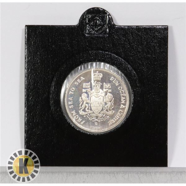 CANADA FROM SEA TO SEA, SOLID SILVER COMMEMORATIVE
