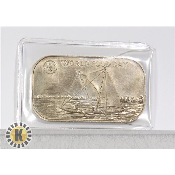 NEAT 1981 TONGA RECTANGULAR 1 PA'ANGA COIN