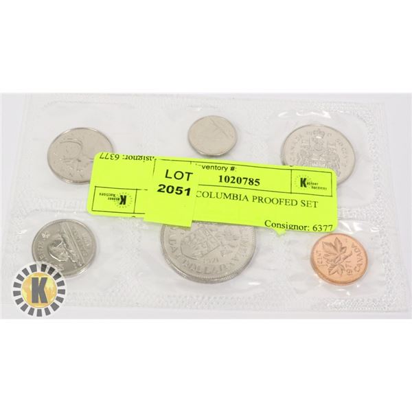 BRITISH COLUMBIA PROOF LIKE SET