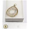 Image 1 : 1'' DIAMETER COSTUME GEODE PENDANT