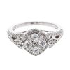 Image 1 : Natural 0.93 CTW Diamond Ring 14K White Gold - REF-113X4T