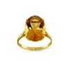 Image 1 : Genuine 6 ctw Citrine Ring 14KT Yellow Gold - REF-44A4K