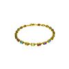 Image 1 : Genuine 5.46 ctw Garnet, Peridot & Citrine Bracelet 14KT Yellow Gold - REF-96R7P