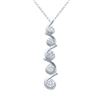 Image 1 : Natural 1.03 CTW Diamond Necklace 14K Gold - REF-176M4F