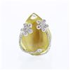 Image 1 : Natural 28.03 CTW Quartz & Diamond Ring 18K White Gold - REF-120Y6N