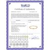 Image 2 : Genuine 2.16 ctw Amethyst & Diamond Bracelet 14KT Yellow Gold - REF-76Y7F