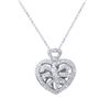 Image 1 : Natural 0.30 CTW Diamond & Pendant 18K White Gold - REF-96M3F