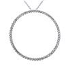 Image 1 : Natural 0.65 CTW Diamond Necklace 14K White Gold - REF-63M2F