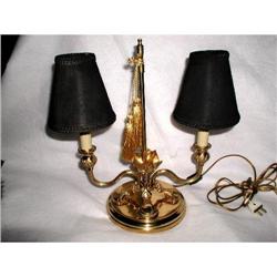 Brass Lamp Double C.1900 #1744651