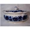 Image 1 : FLOW BLUE SOUP TUREEN AND PLATTER  "GEFLE" #1744682