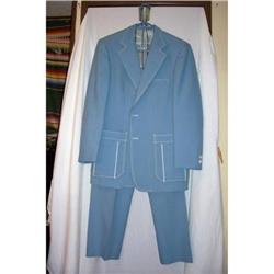 Vintage Johnny Carson Mod Polyester Suit #1744835