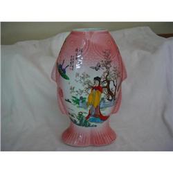 Chinese decorative pocelain fish vase #1744846