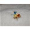 Image 1 : Estate 18K YG Enamel Duck Duckling Bird Brooch #1745281