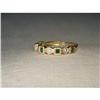 Image 1 : 14K YG Diamond Emerald Stacking Band Ring #1745306