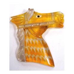 Applejuice LUCITE Reverse CARVED HORSE #1745357